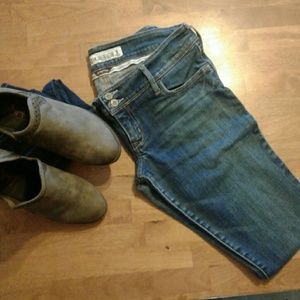 "RESERVED"- Skinny Size 5. Blue- Stretch